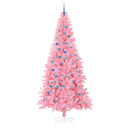 Albero di Natale con 300 LED con supporto Rosa 240 cm PVC