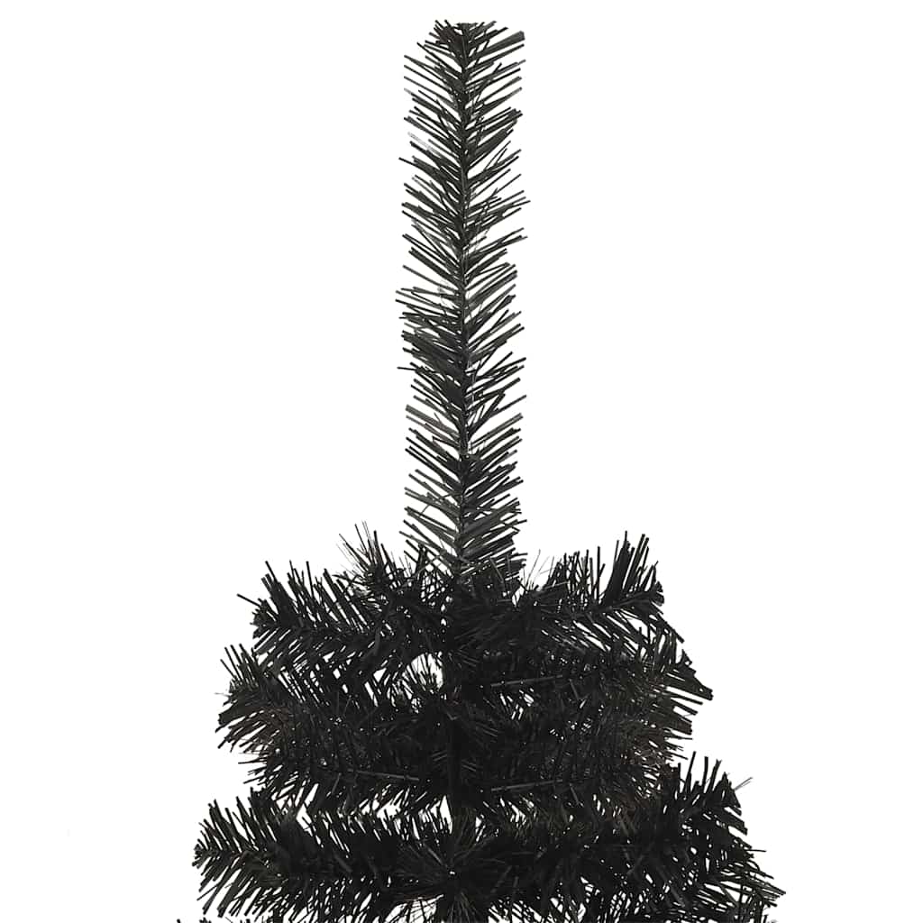 Albero di Natale con 300 LED con supporto Nero 180 cm PVC