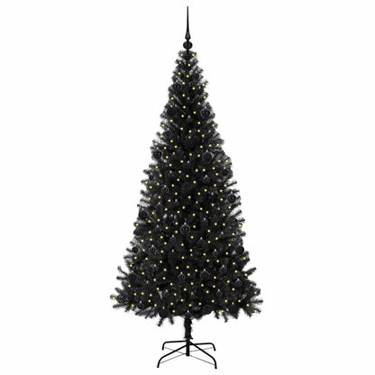 Albero di Natale con 300 LED con supporto Nero 210 cm PVC