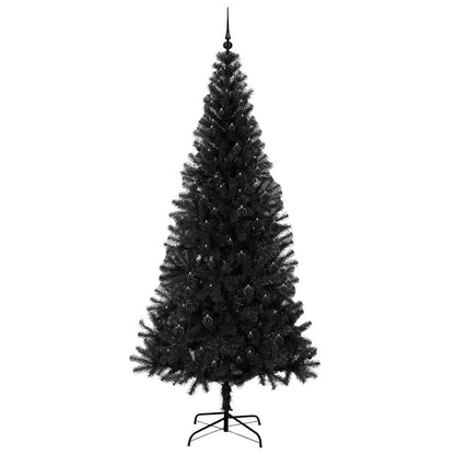 Albero di Natale con 300 LED con supporto Nero 240 cm PVC
