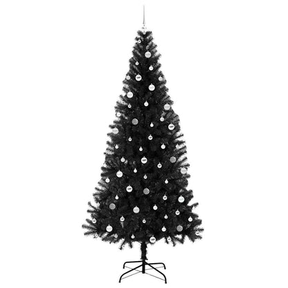 Albero di Natale con 300 LED con supporto Nero 240 cm PVC