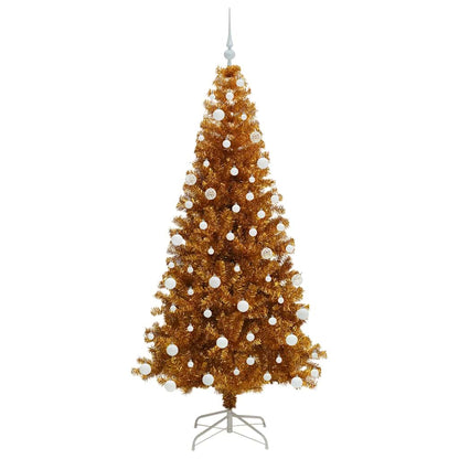 Albero di Natale con 300 LED con supporto Oro 180 cm PET