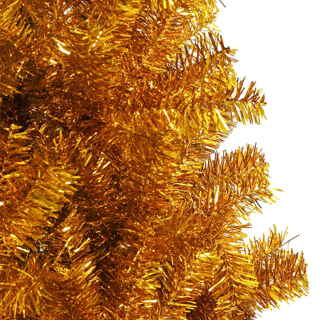 Albero di Natale con 300 LED con supporto Oro 240 cm PET