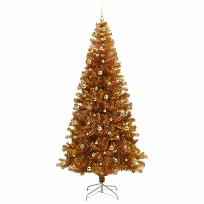 Albero di Natale con 300 LED con supporto Oro 240 cm PET
