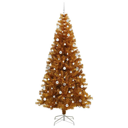 Albero di Natale con 300 LED con supporto Oro 240 cm PET