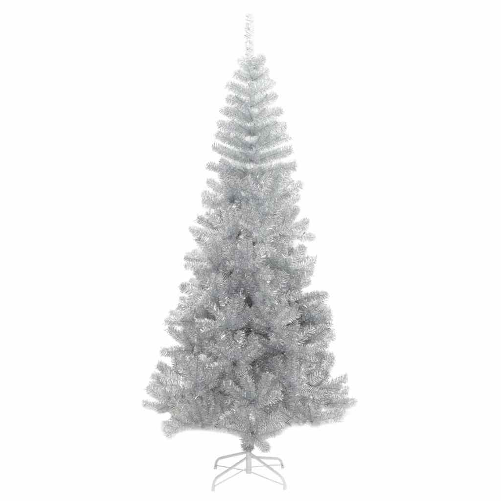 Albero di Natale con 300 LED con supporto Argento 180 cm PET