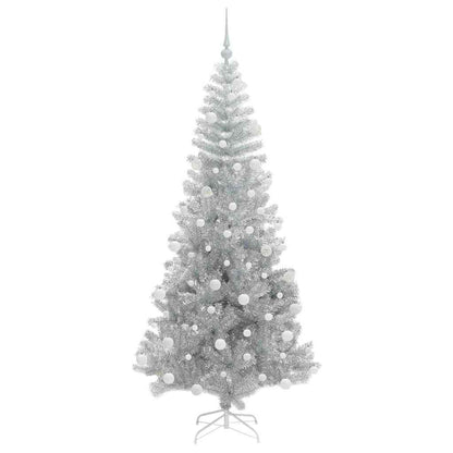 Albero di Natale con 300 LED con supporto Argento 180 cm PET