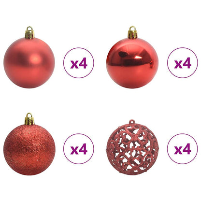 Albero di Natale con 300 LED con supporto Argento 180 cm PET