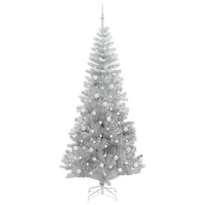 Albero di Natale con 300 LED con supporto Argento 240 cm PET