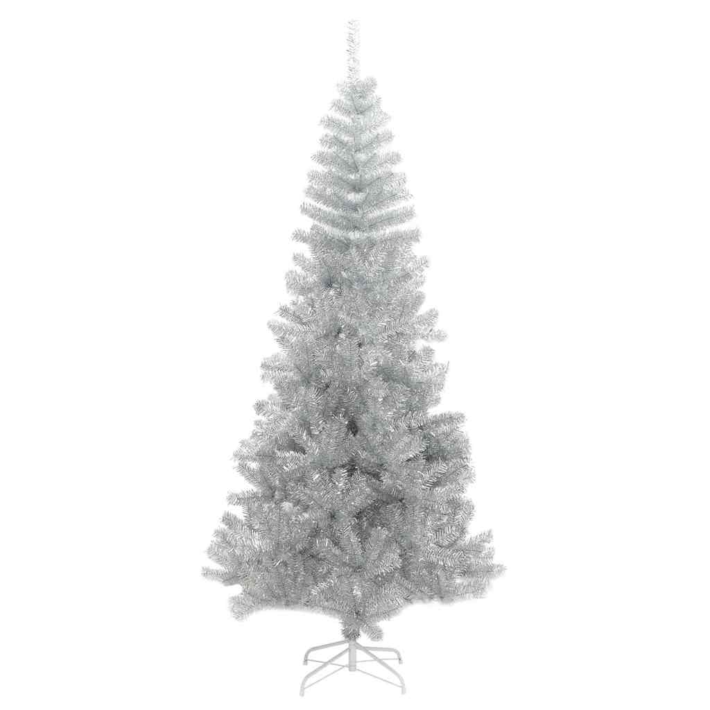 Albero di Natale con 300 LED con supporto Argento 240 cm PET
