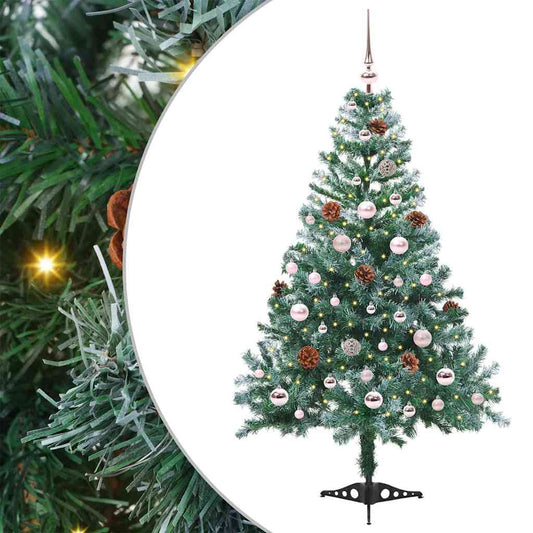 Albero di Natale artificiale Verde 150 cm PVC e Acciaio