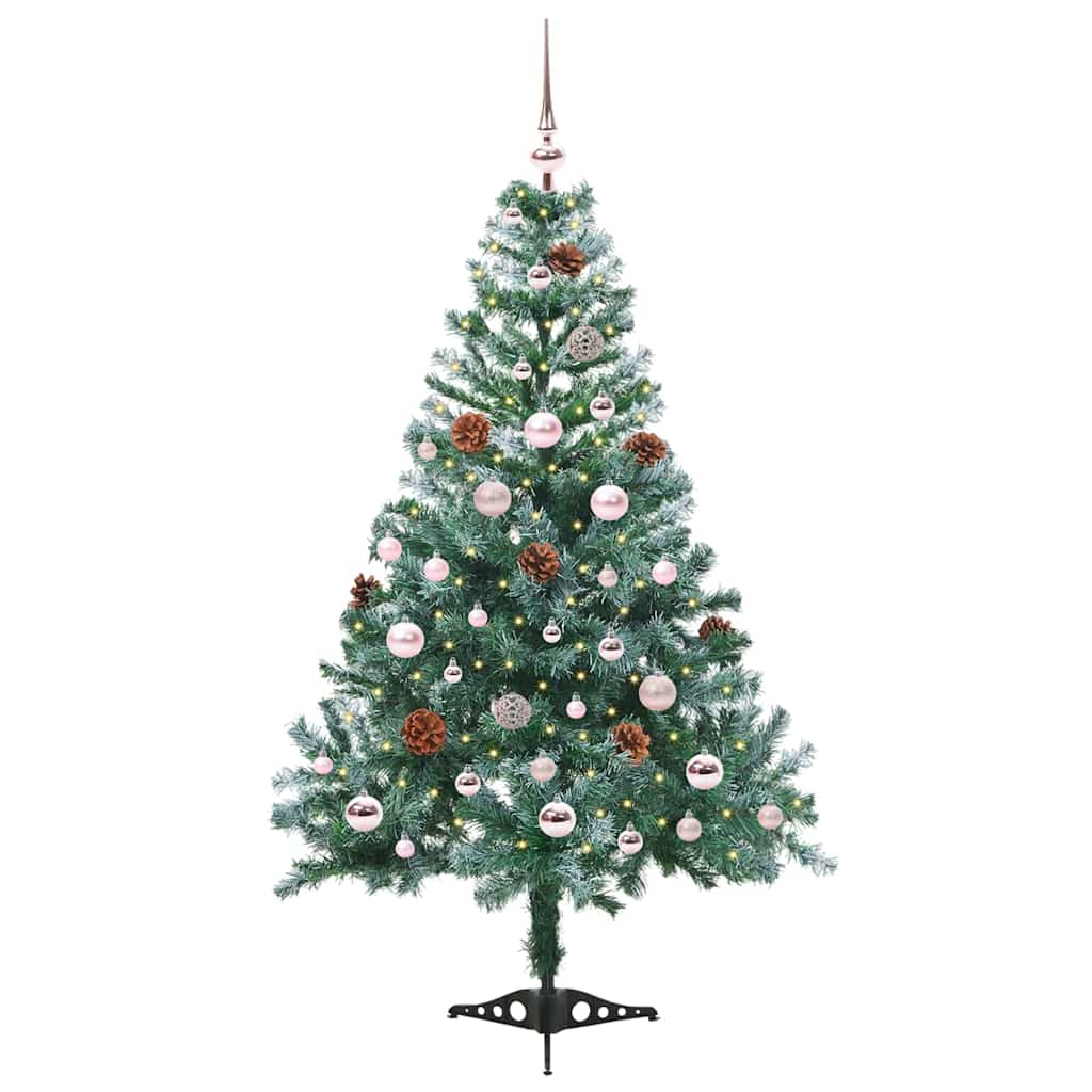 Albero di Natale artificiale Verde 150 cm PVC e Acciaio