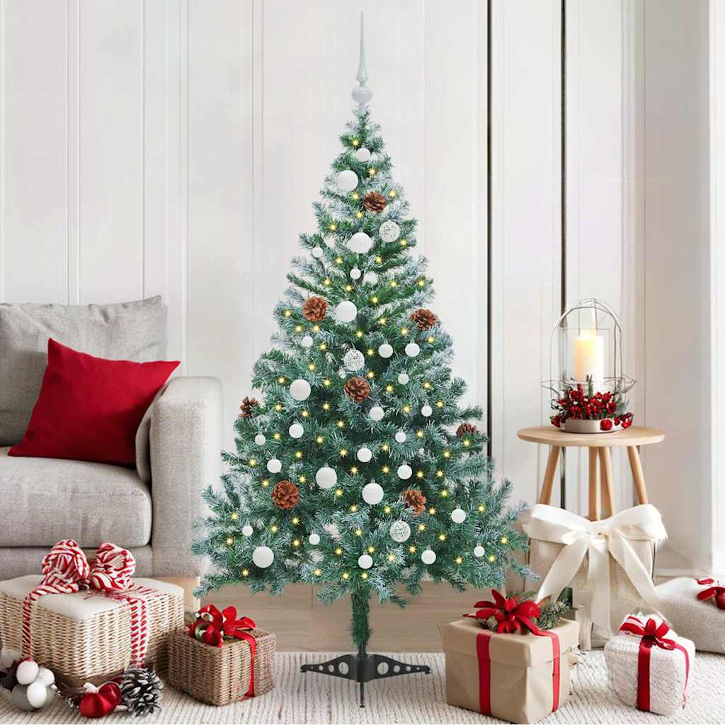 Albero di Natale artificiale Verde 150 cm PVC e Acciaio
