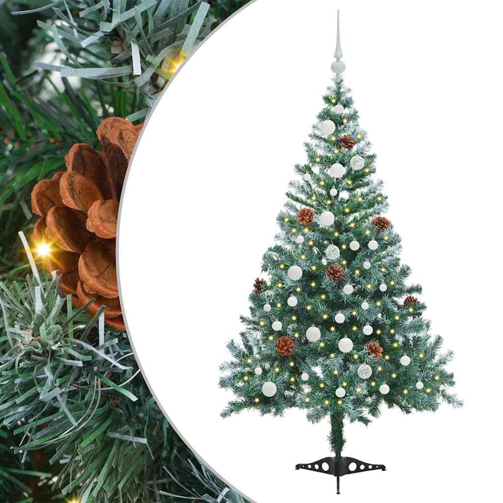 Albero di Natale artificiale Verde 150 cm PVC e Acciaio