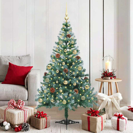 Albero di Natale artificiale Verde 150 cm PVC e Acciaio