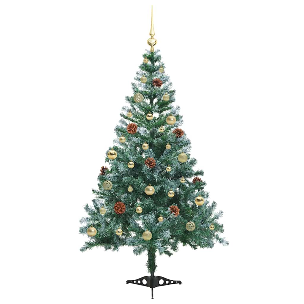 Albero di Natale artificiale Verde 150 cm PVC e Acciaio
