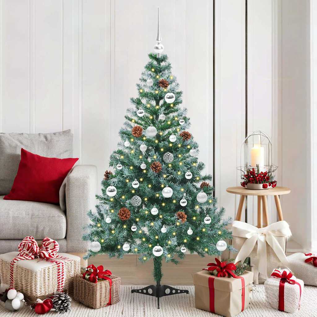 Albero di Natale artificiale Verde 150 cm PVC e Acciaio