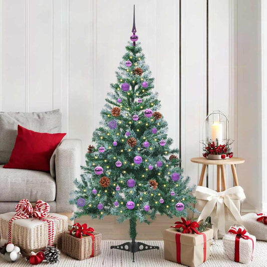 Albero di Natale artificiale Verde 150 cm PVC e Acciaio