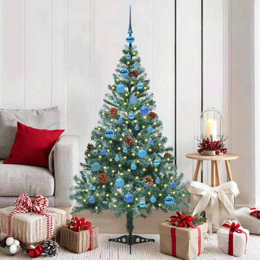 Albero di Natale artificiale Verde 150 cm PVC e Acciaio