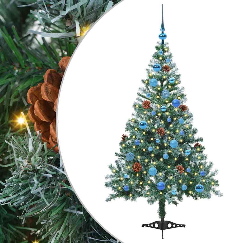 Albero di Natale artificiale Verde 150 cm PVC e Acciaio