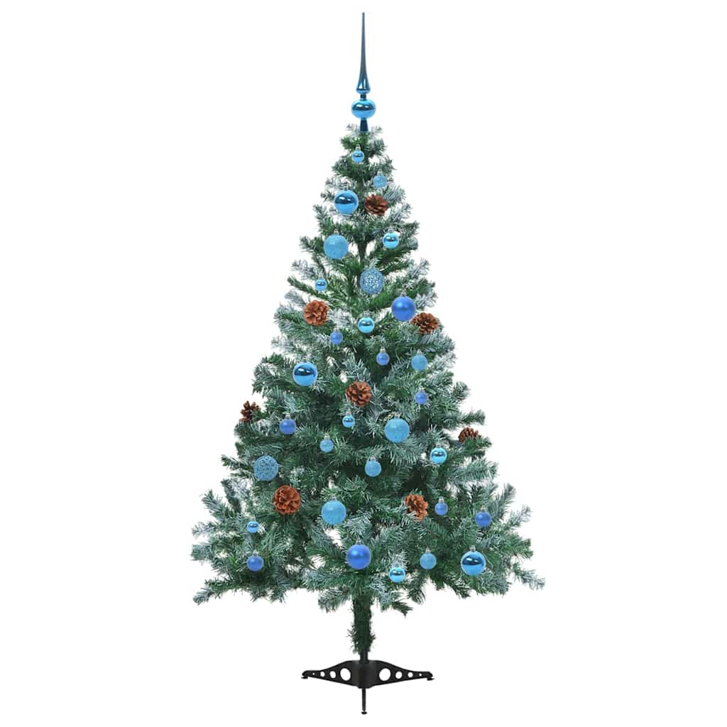 Albero di Natale artificiale Verde 150 cm PVC e Acciaio