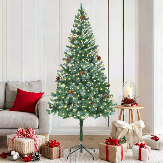 Albero di Natale artificiale Verde 180 cm PVC e Acciaio
