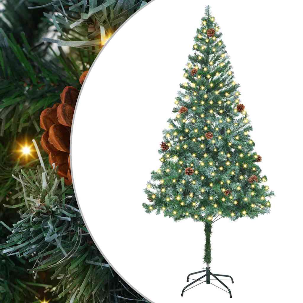 Albero di Natale artificiale Verde 180 cm PVC e Acciaio