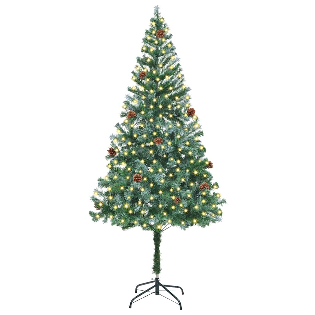 Albero di Natale artificiale Verde 180 cm PVC e Acciaio