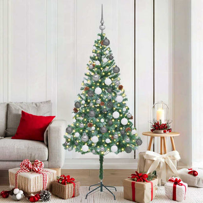 Albero di Natale artificiale Verde 180 cm PVC e Acciaio