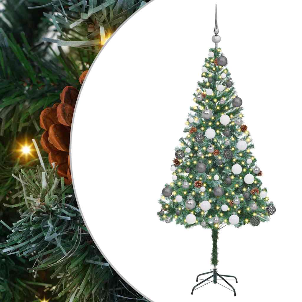 Albero di Natale artificiale Verde 180 cm PVC e Acciaio