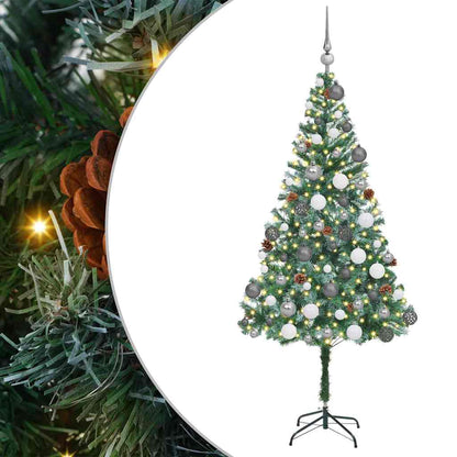 Albero di Natale artificiale Verde 180 cm PVC e Acciaio