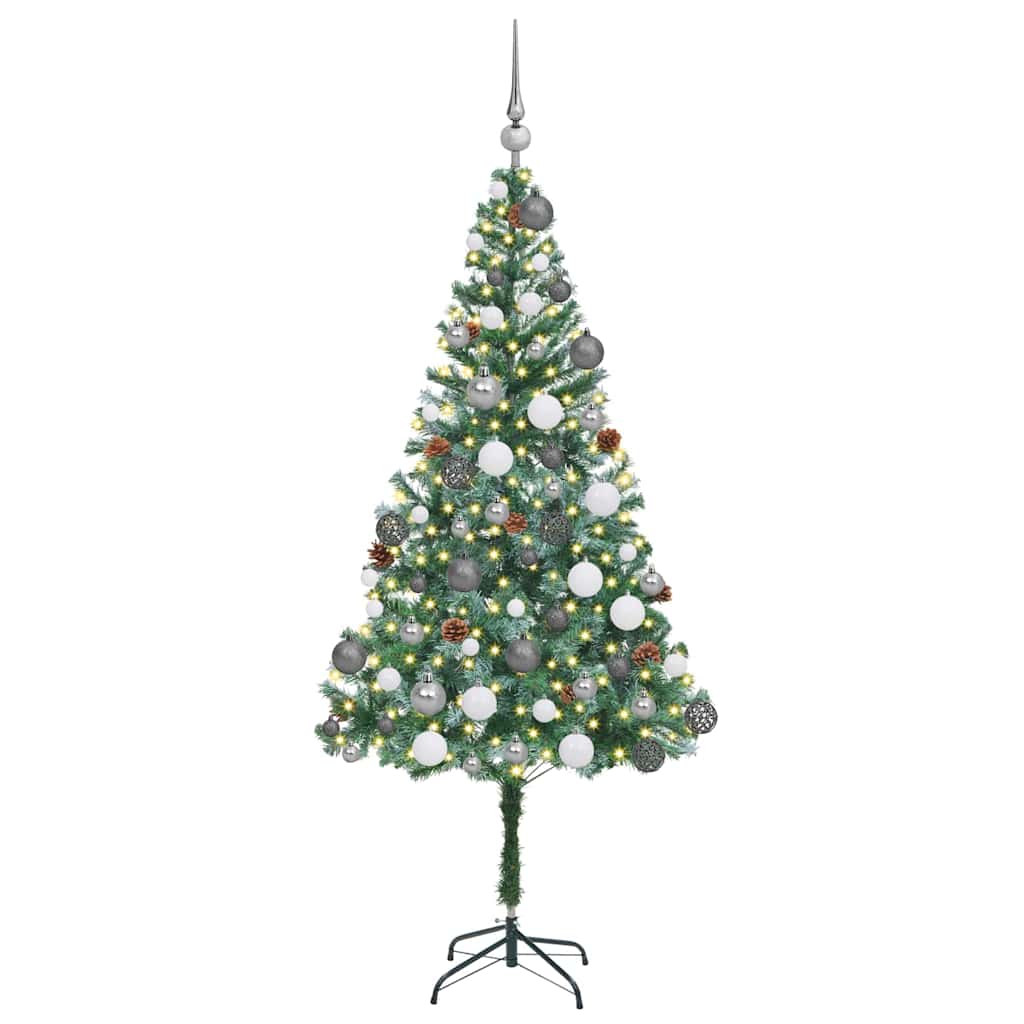 Albero di Natale artificiale Verde 180 cm PVC e Acciaio