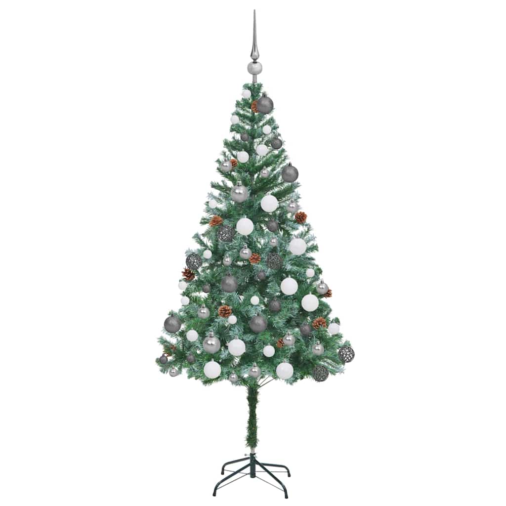 Albero di Natale artificiale Verde 180 cm PVC e Acciaio