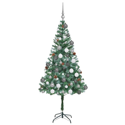 Albero di Natale artificiale Verde 180 cm PVC e Acciaio