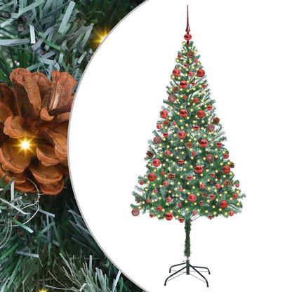 Albero di Natale artificiale Verde 180 cm PVC e Acciaio