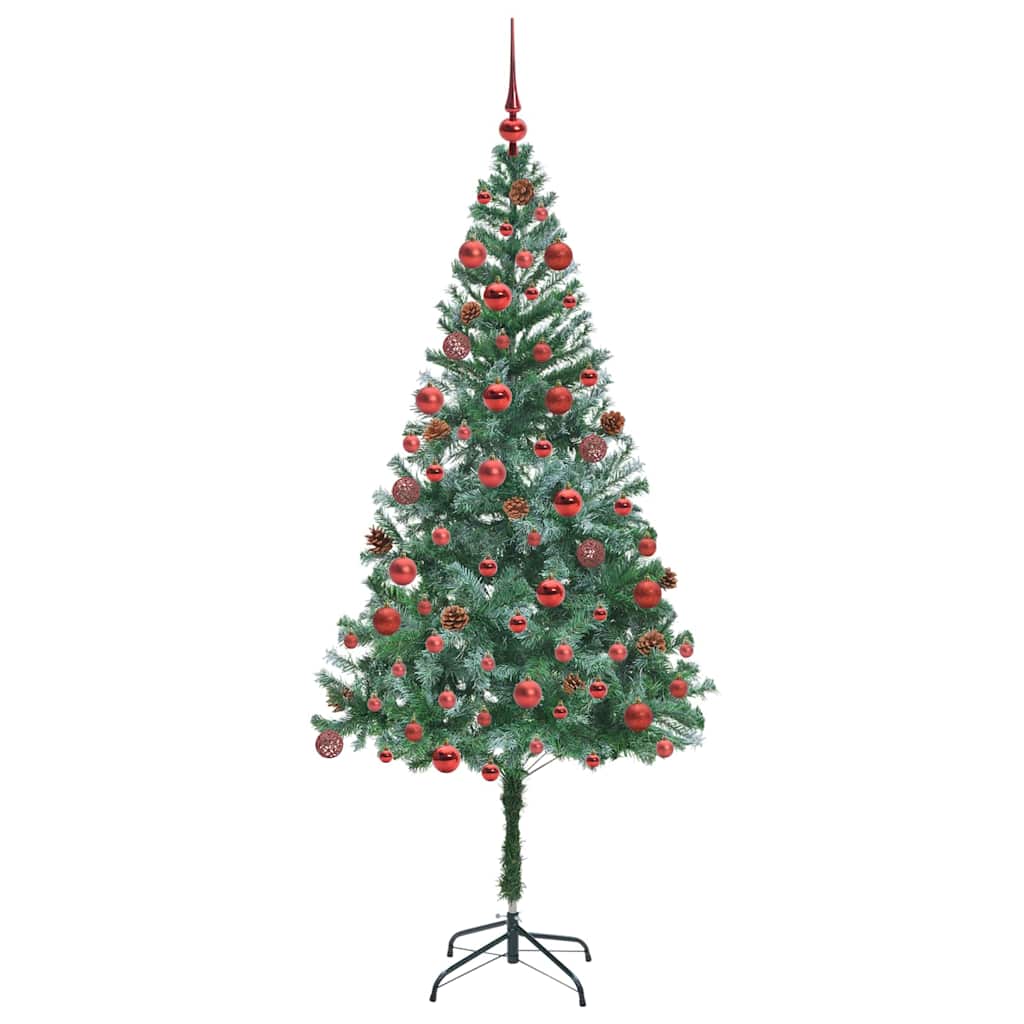 Albero di Natale artificiale Verde 180 cm PVC e Acciaio
