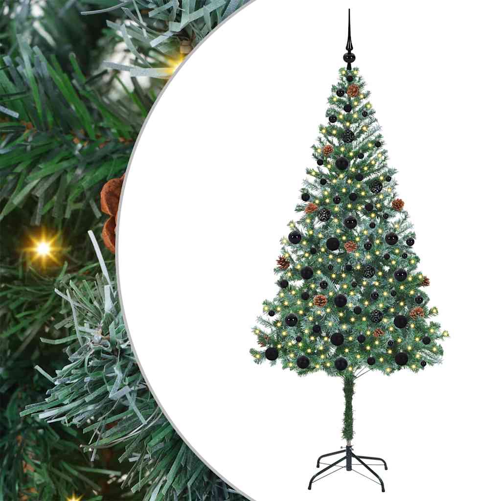 Albero di Natale artificiale Verde 180 cm PVC e Acciaio