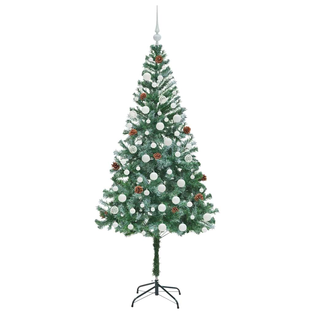 Albero di Natale artificiale Verde 180 cm PVC e Acciaio