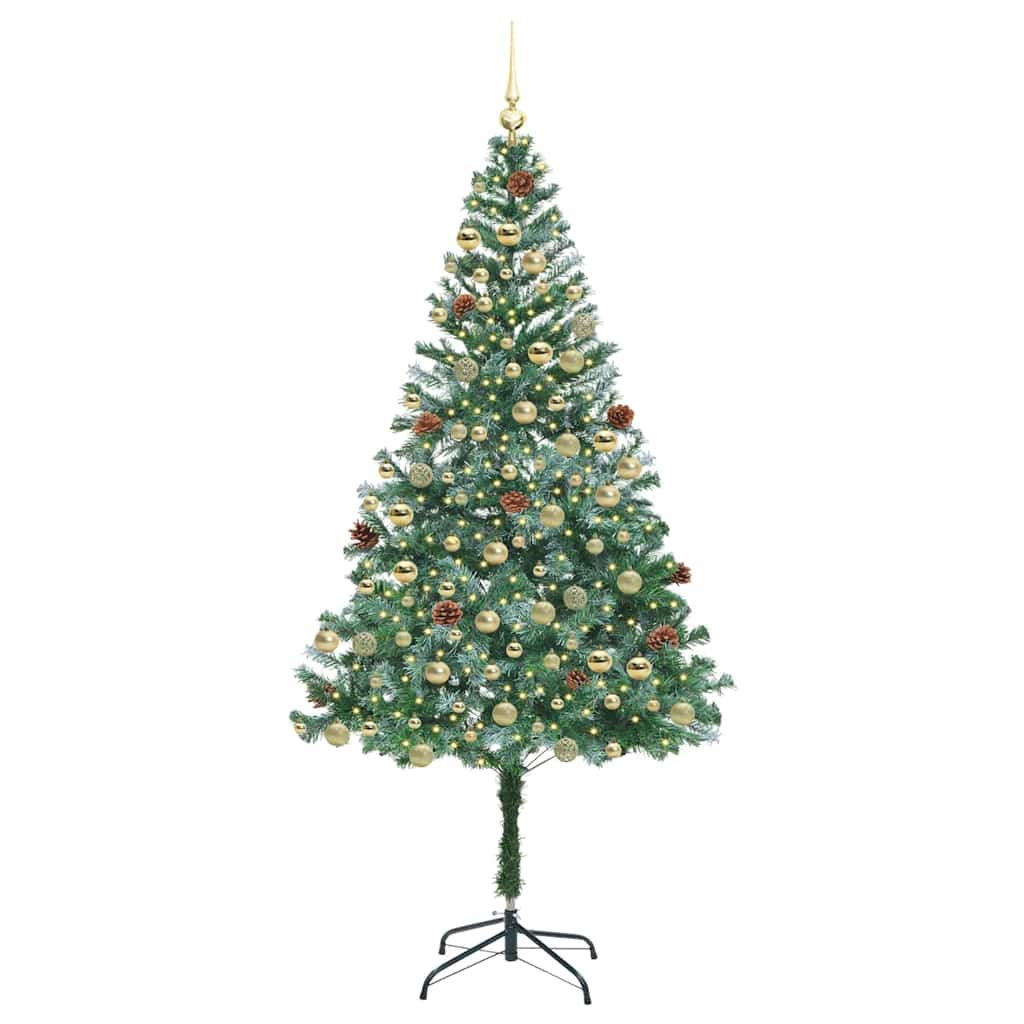 Albero di Natale artificiale Verde 180 cm PVC e Acciaio