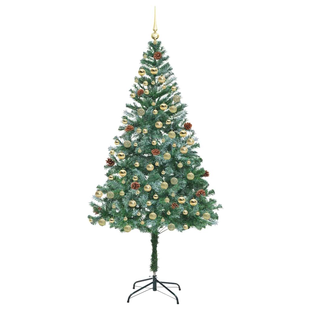 Albero di Natale artificiale Verde 180 cm PVC e Acciaio