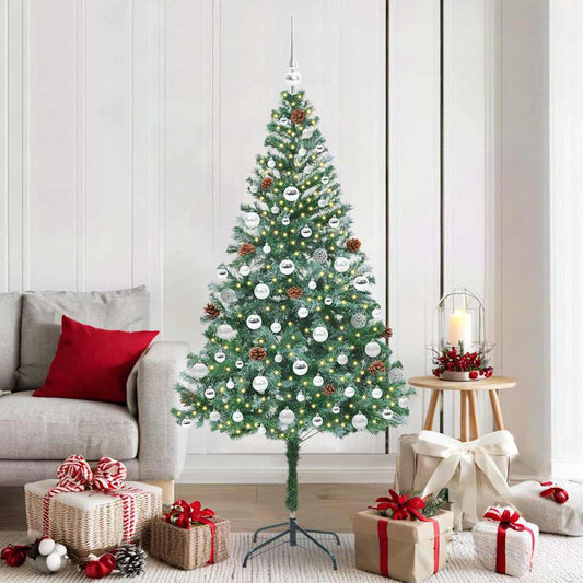 Albero di Natale artificiale Verde 180 cm PVC e Acciaio