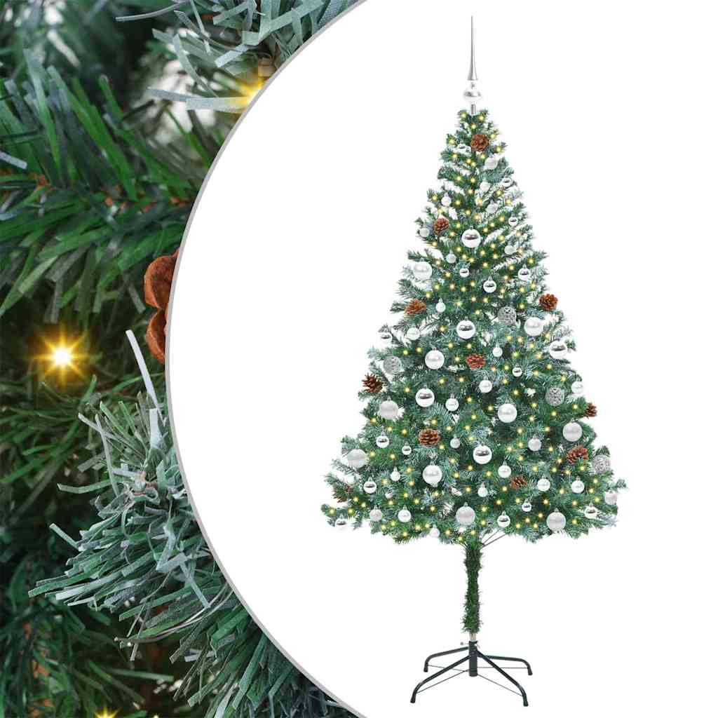 Albero di Natale artificiale Verde 180 cm PVC e Acciaio