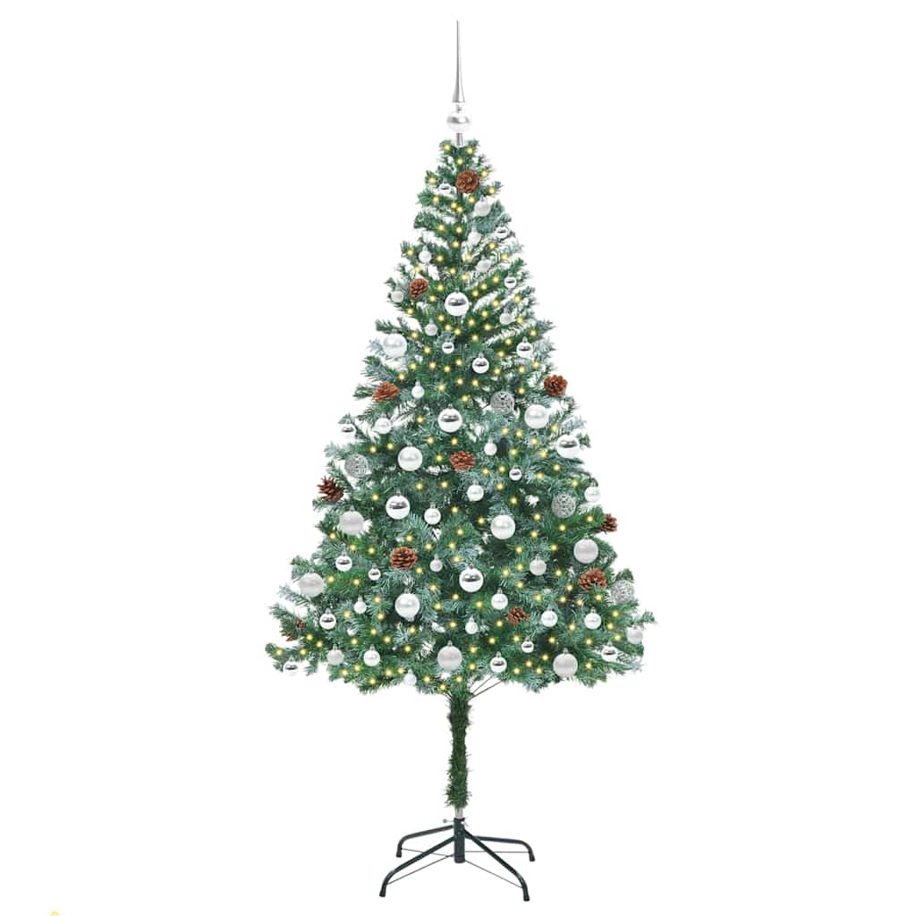 Albero di Natale artificiale Verde 180 cm PVC e Acciaio
