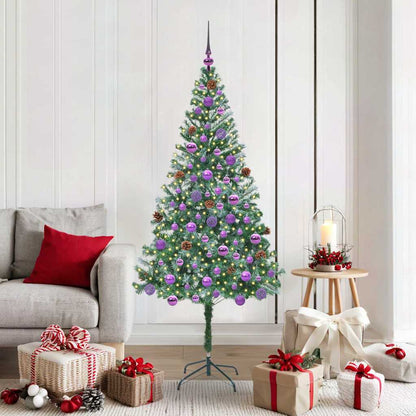 Albero di Natale artificiale Verde 180 cm PVC e Acciaio
