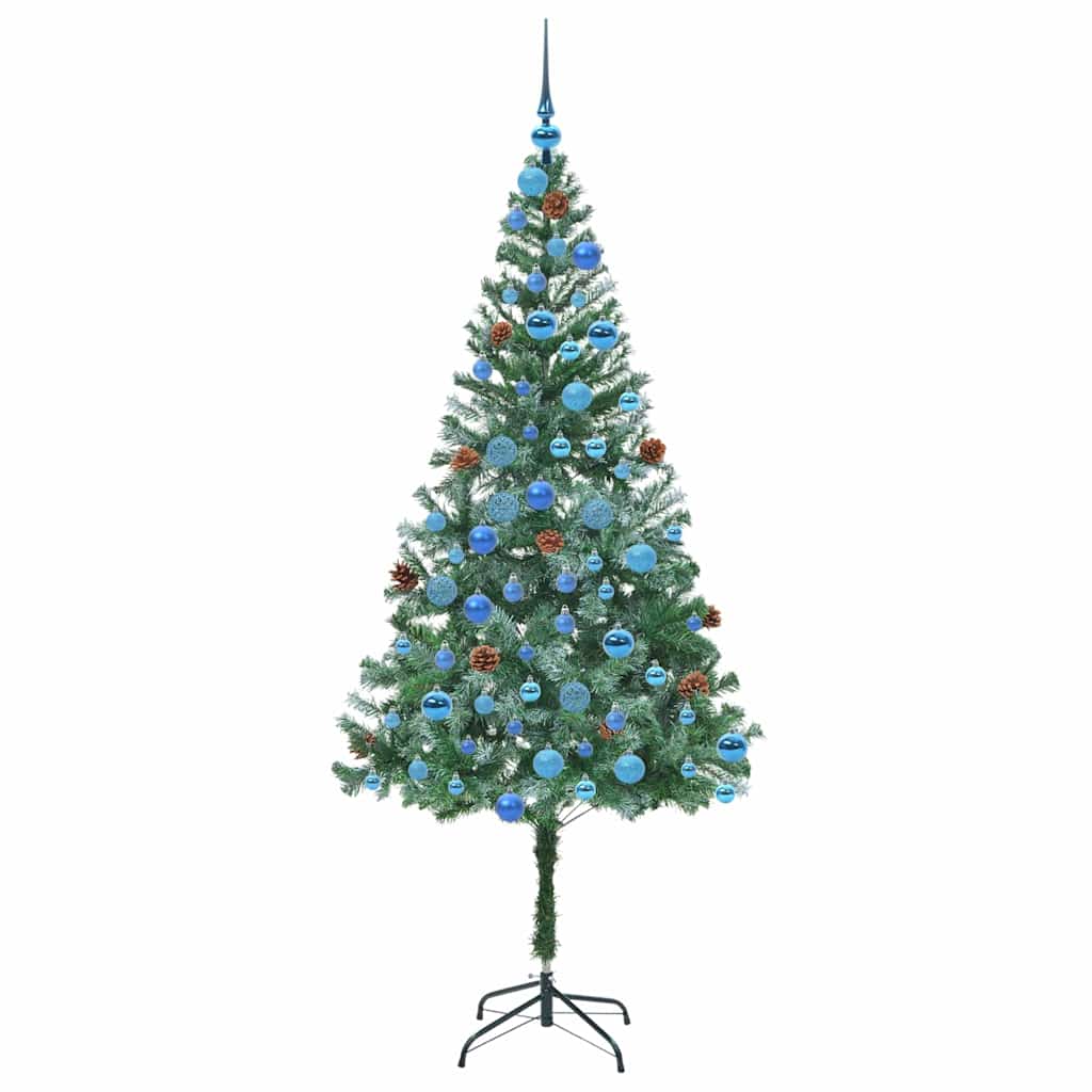 Albero di Natale artificiale Verde 180 cm PVC e Acciaio