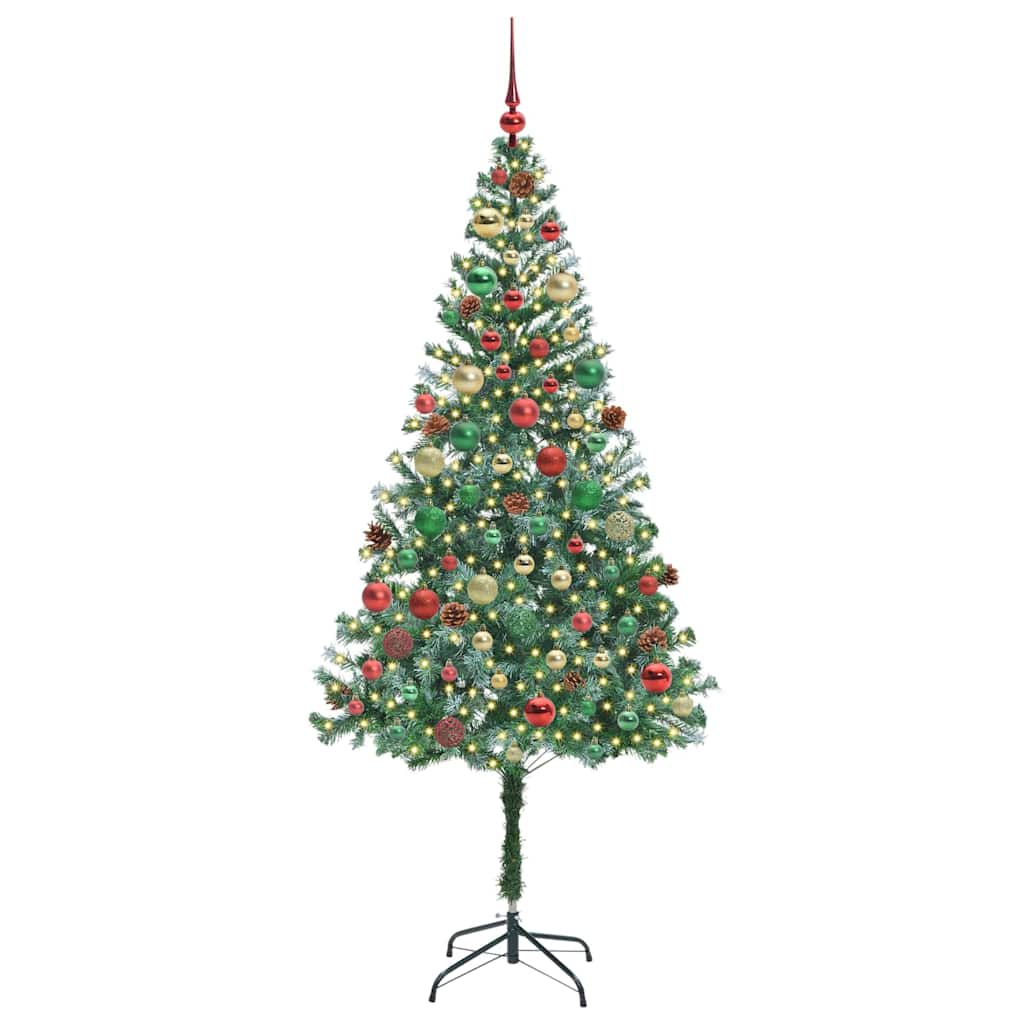 Albero di Natale artificiale Verde 180 cm PVC e Acciaio