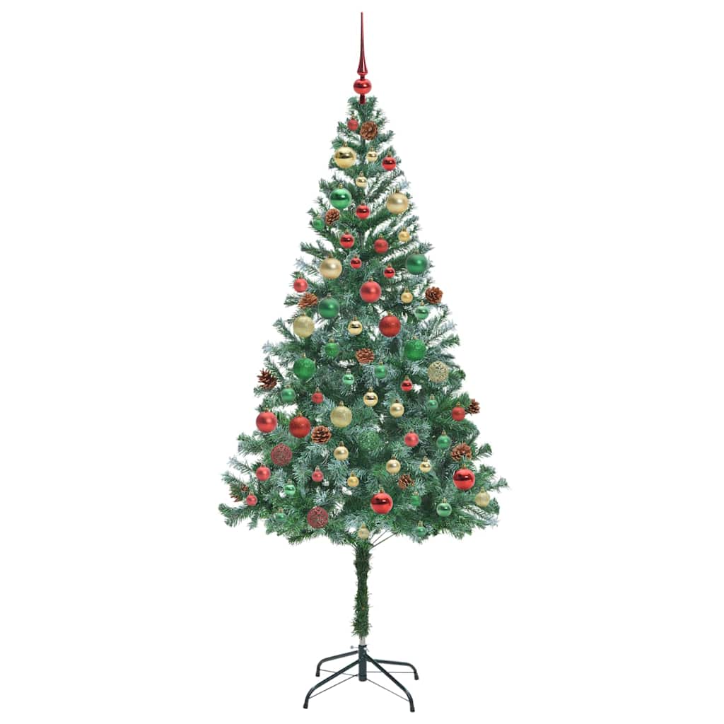 Albero di Natale artificiale Verde 180 cm PVC e Acciaio