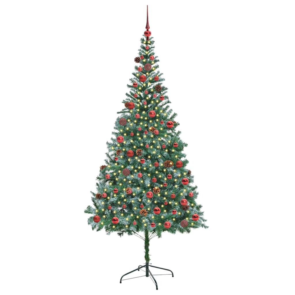 Albero di Natale artificiale Verde 210 cm PVC e Acciaio