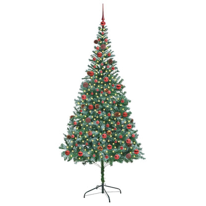 Albero di Natale artificiale Verde 210 cm PVC e Acciaio