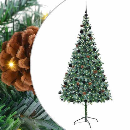 Albero di Natale artificiale Verde 210 cm PVC e Acciaio